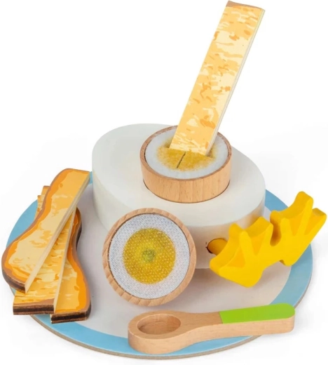 Bigjigs Toys ξύλινο σετ πρωινού με μελάτο αυγό