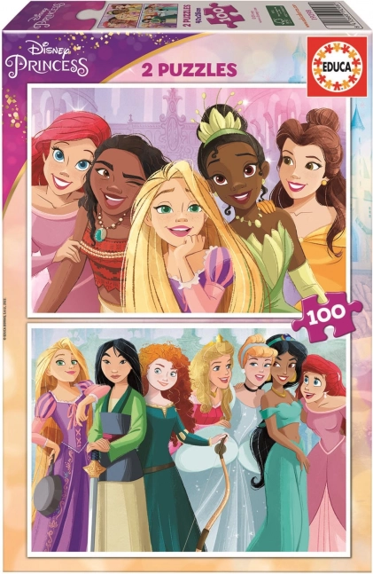 Educa παζλ Disney πριγκίπισσες 2×100 κομμάτια