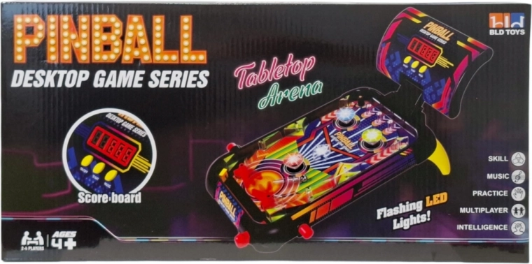 Αρκέιντ παιχνίδι pinball με εφέ LED - 1 τεμάχιο
