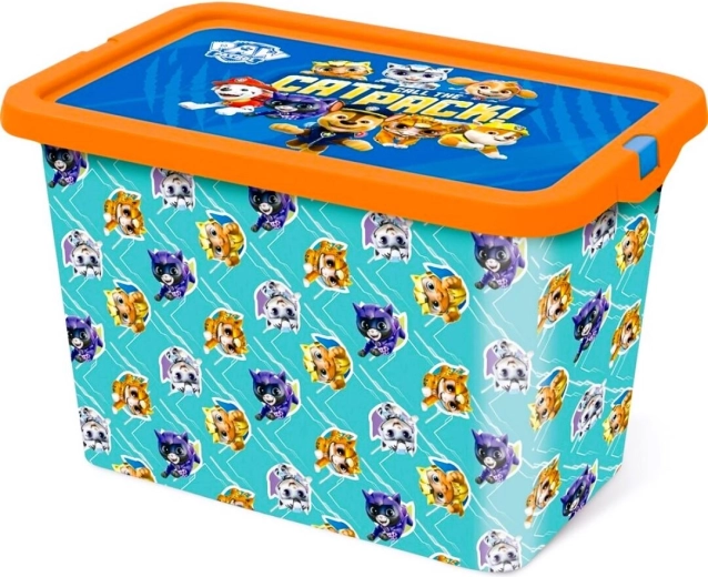 Κουτί αποθήκευσης με καπάκι με κλιπ Paw Patrol 7 l