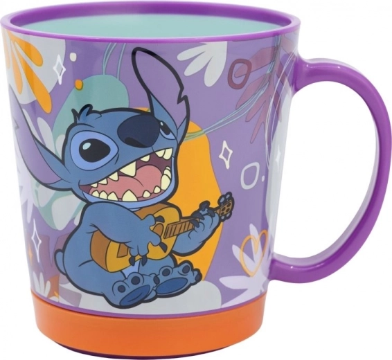 Πλαστική κούπα με αντιολισθητικό πάτο STITCH 410 ml