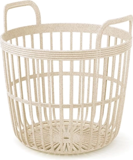 Καλάθι με χερούλια Zoe Basket Eco Wood 41,9 cm – κρεμ