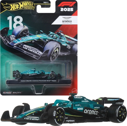 Hot Wheels Premium Formula 1 Aston Martin Aramco Lance Stoll #18 - 1 τεμάχιο