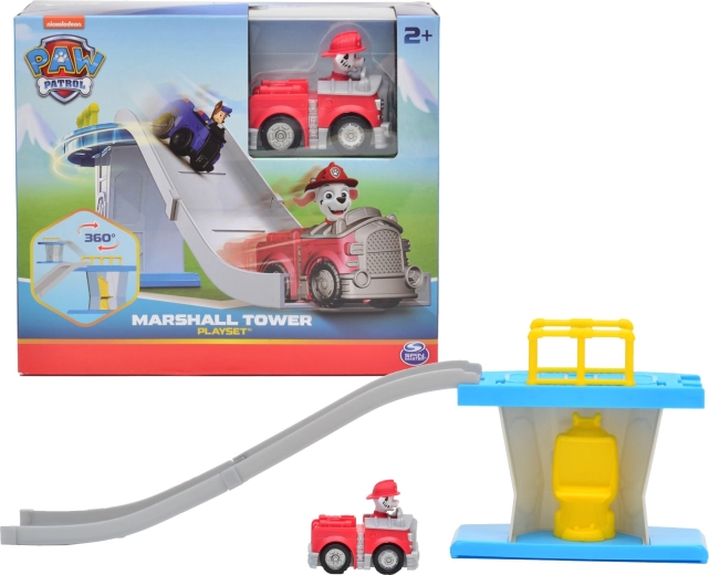 PAW Patrol μίνι πύργος με πίστα οδήγησης και πυροσβεστικό όχημα Marshall