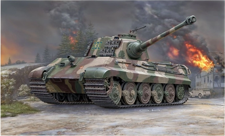 Πλαστικό μοντέλο Tiger II με πυργίσκο Henschel