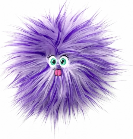 Χνουδωτό λούτρινο FLUFFY FRIENDS με εφέ pop