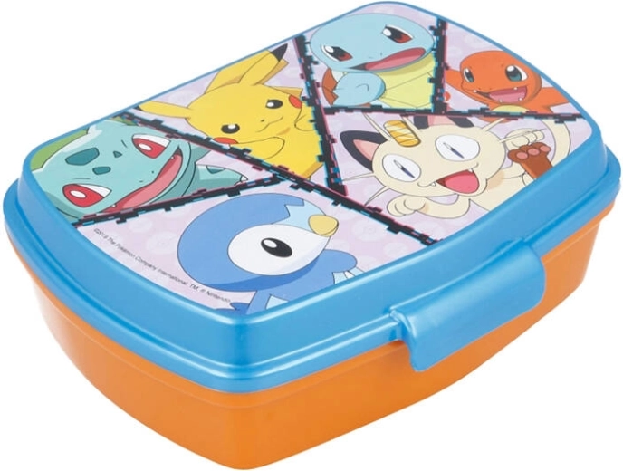 Δοχείο κολατσιού Stor Pokémon 750 ml πορτοκαλί-μπλε