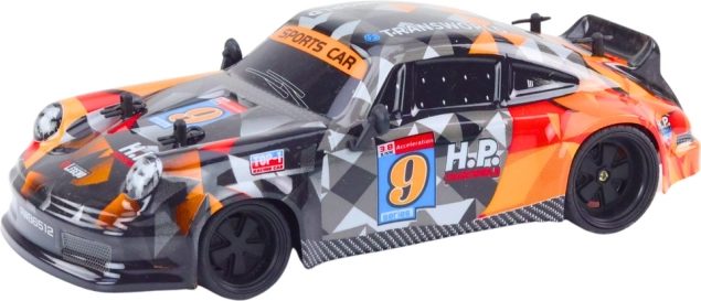 RC αυτοκίνητο 1:18 με ελαστικά λάστιχα για drift, πορτοκαλί