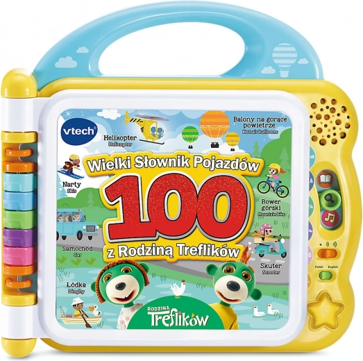 VTech διαδραστικό βιβλίο Słownik Rodziny Treflików – οχήματα, δίγλωσσο CZ/EN