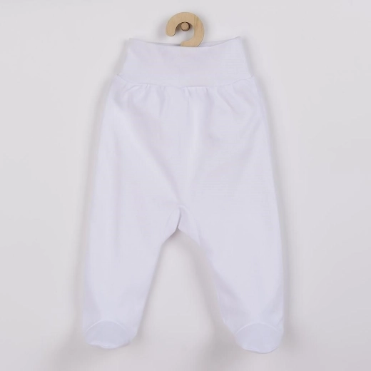 Βρεφικά παντελονάκια με ποδαράκια New Baby Classic II λευκά 74 (6–9 μηνών)