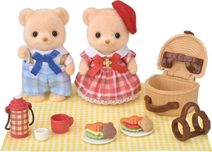 Sylvanian Families αδελφάκια αρκουδάκια μπισκότου σε πικνίκ