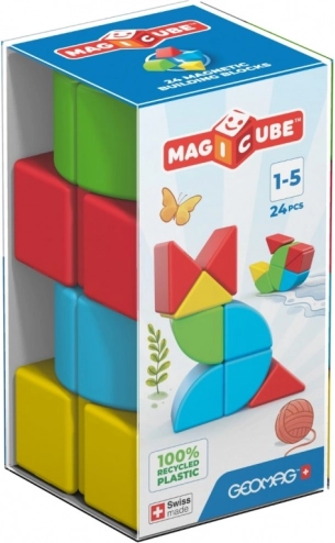 Geomag Magicube μαγνητικό σετ κατασκευών 24 τεμαχίων