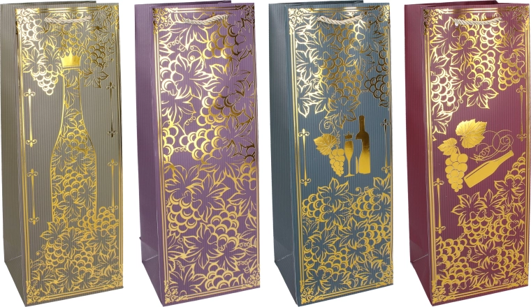 Τσάντα δώρου για μπουκάλι M 36 × 12,5 × 8,5 cm – για όλο τον χρόνο