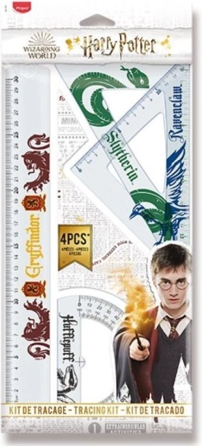 Σετ γεωμετρικών εργαλείων HARRY POTTER 4 τεμ.
