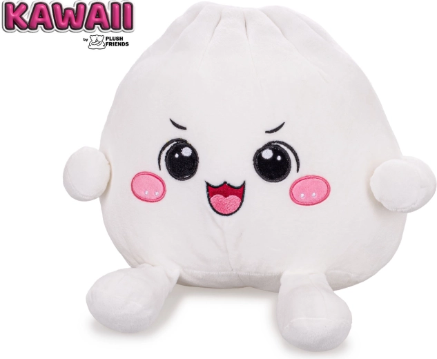 Plush Friends kawaii λούτρινο bao ντάμπλινγκ με χαμογελαστή έκφραση 25 cm - 1 τεμάχιο