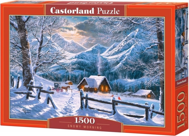 Παζλ Castorland 1500 κομμάτια Χιονισμένο πρωινό