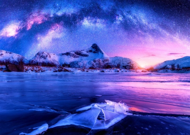Παζλ Γαλαξίας (Milky Way) πάνω από τα Λοφότεν 1000 κομμάτια