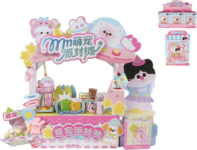 Χαριτωμένο kawaii περίπτερο με ζωάκια 15,5 cm - 1 τεμάχιο