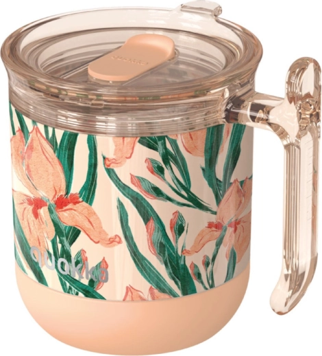 Θερμοκούπα Quokka wave floral peach 260 ml
