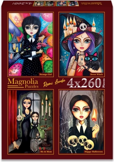 Σετ παζλ Magnolia Χαρούμενο Halloween – 4×260 κομμάτια