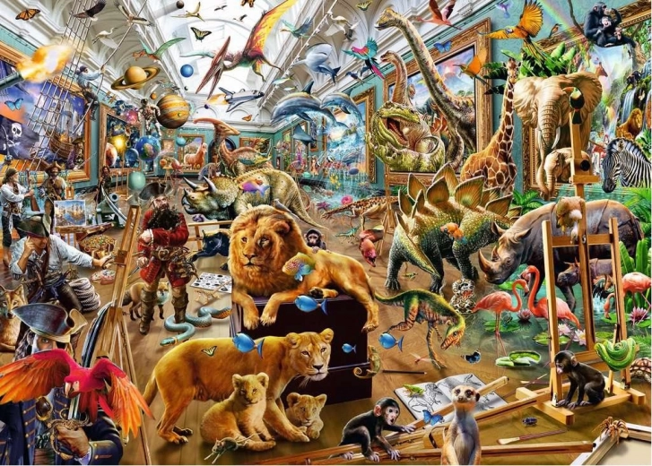 Παζλ Ravensburger «Χάος στην γκαλερί» 1000 κομμάτια