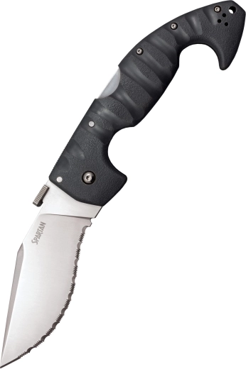 Cold Steel Spartan Serrated πτυσσόμενο μαχαίρι τσέπης 11,4 cm, γκρι, Griv-Ex, κλιπ