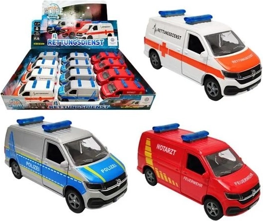 Υπηρεσιακό αυτοκίνητο Volkswagen T6 με pull back (3 παραλλαγές)