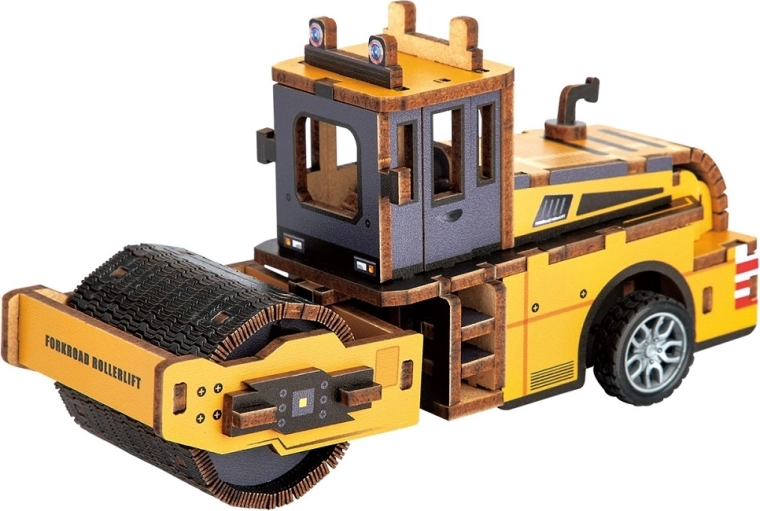 2Kids Toys 3D ξύλινο παζλ/κατασκευή οδοστρωτήρα