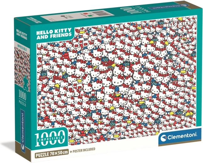 Παζλ CLEMENTONI Impossible Hello Kitty 1000 κομμάτια