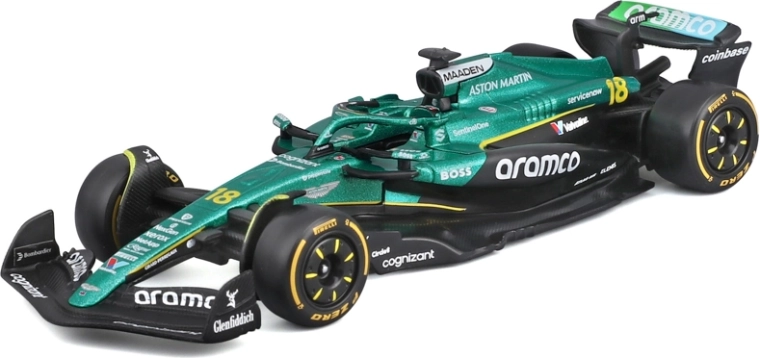 Μοντέλο Formula 1 Bburago Aston Martin AMR25 2025 #18 Lance Stroll 1:43