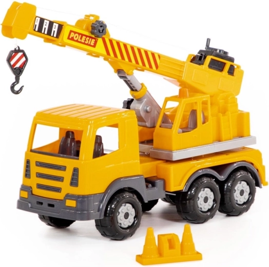 Polesie Auto Prestíž γερανός 43 cm – πλαστικός γερανός με βαρούλκο