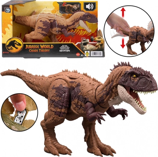 Φιγούρα δεινόσαυρου Kryptops από το Jurassic World με άγριο βρυχηθμό και κινούμενα μέρη