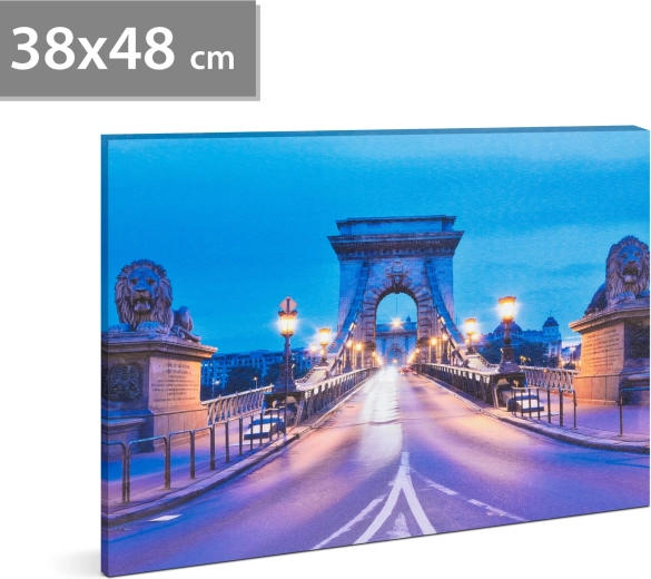 LED πίνακας Γέφυρα των Αλυσίδων 38 × 48 cm