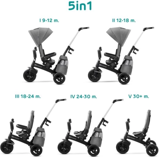 Τρίκυκλο Kinderkraft Easytwist platinum grey