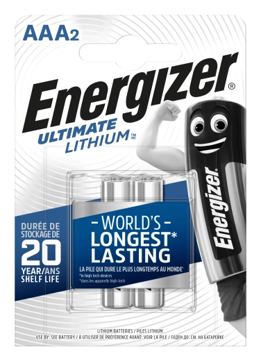 Μπαταρίες μινιατούρες (AAA) Energizer Ultimate Lithium 1,5 V – 2 τεμ.