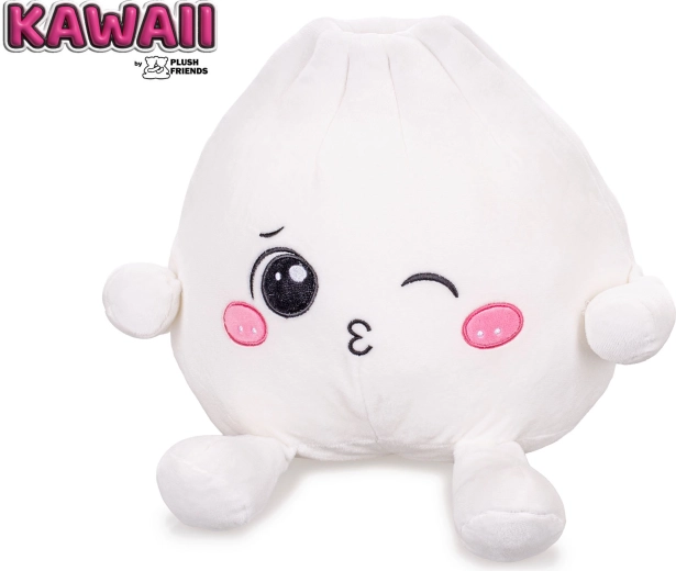 Plush Friends kawaii κλειστομάτινο λούτρινο ντάμπλινγκ Bao 25 cm - 1 τεμάχιο