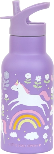A Little Lovely Company - ανοξείδωτο μπουκάλι 350 ml - Μονόκεροι και Ουράνιο Τόξο