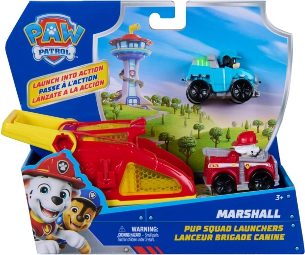 PAW Patrol εκτοξευόμενη σειρά Marshall – διπλή συσκευασία αγωνιστικών μίνι αυτοκινήτων