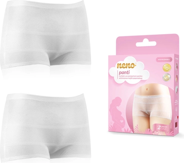 Neno Panti επαναχρησιμοποιούμενα διχτυωτά εσώρουχα λοχείας, μέγεθος L, 2 τεμ.