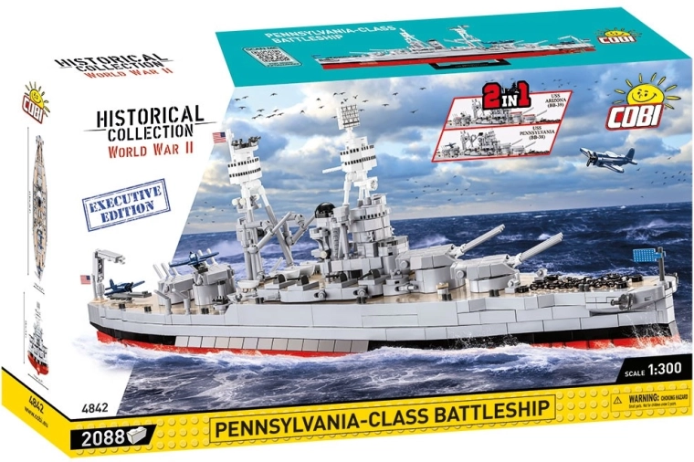 Cobi USS Arizona / USS Pennsylvania executive edition κατασκευαστικό σετ θωρηκτού 2 σε 1