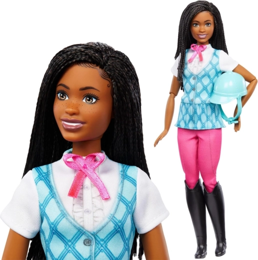 Mattel Barbie Mysteries ιππική κούκλα Brooklyn με κράνος