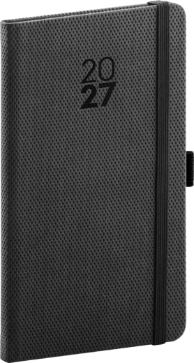 Notique τσέπης ημερολόγιο Diamante 2027 μαύρο 9 × 15,5 cm