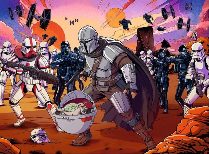 Παζλ Ravensburger Star Wars: The Mandalorian – αναμέτρηση, 300 κομμάτια