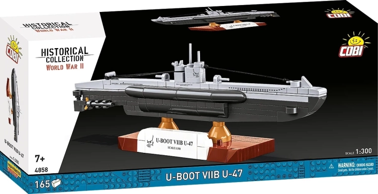Σετ κατασκευής υποβρυχίου U-Boot VIIB U-47 1:300 (165 κομμάτια)