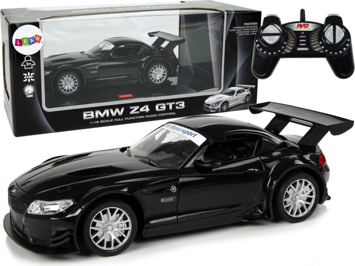 RC αυτοκίνητο BMW Z4 GT3 1:18 μαύρο με φώτα 2.4 GHz