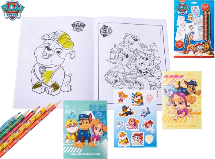 Σετ ζωγραφικής και αυτοκόλλητων PAW PATROL για παιδιά