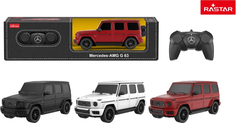 RC αυτοκίνητο Rastar Mercedes AMG G63 1:24 λευκό