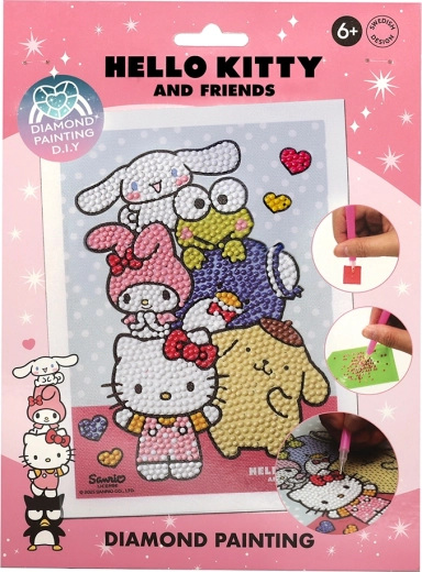 Hello Kitty διαμαντένια ζωγραφική με αριθμούς για παιδιά