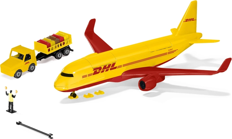 Siku World μεταγωγικό αεροπλάνο DHL με αξεσουάρ