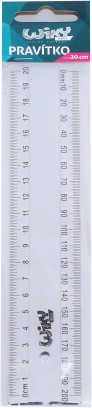 Διαφανής χάρακας 20 cm